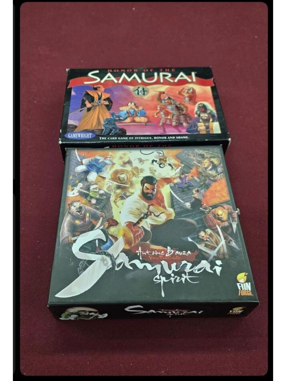 Honor of the Samurai (Gamewright) + Samurai Spirit game lot
